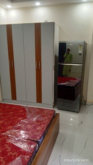 Furnished Amenities in 1 RK Builder Floor at Ansal Sushant Apartments, Sushant Lok I – for Rent