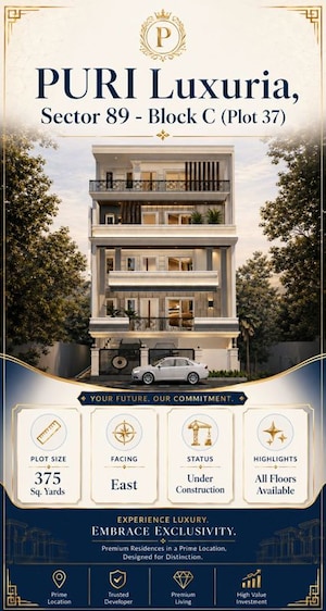3 BHK Builder Floor – Exterior View View at Fidato Honour Homes, Sector 89 - for Sale