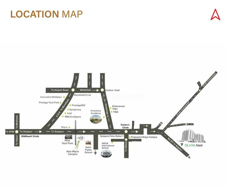 undefined, sowparnika-olivia-nest 2 Bedroom 1004 Sq.Ft. Apartment In Sarjapur Bangalore 10446961