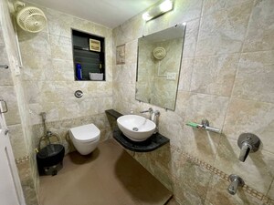 Bathroom in 3 BHK Apartment at Prabhadevi – for Rent