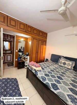 Bedroom in 2 BHK Apartment at Raheja Residency, Koramangala – for Rent
