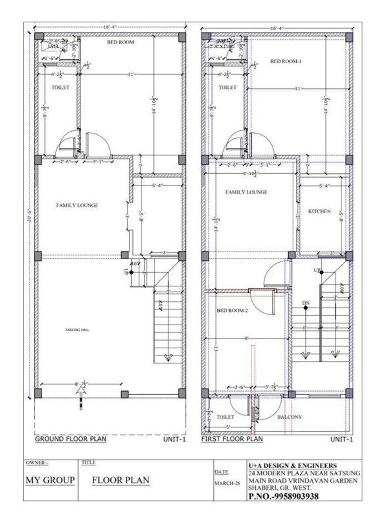 Floor Plan, raj nagar extension 3 Bedroom 73 Sq.Yd. Villa In Raj Nagar Extension Ghaziabad 10458347