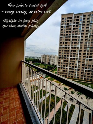 Balcony in 2 BHK Apartment at Sobha Dream Gardens, Thanisandra Main Road – for Rent