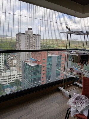 Balcony in 3 BHK Apartment at Arkade Aspire, Goregaon East – for Rent