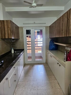 Kitchen in 3 BHK Apartment at Bandra Kurla Complex – for Rent