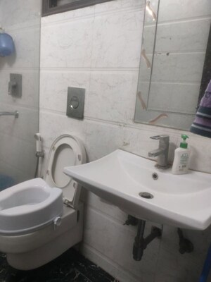 Bathroom in 3 BHK Apartment at Vasant Kunj – for Rent