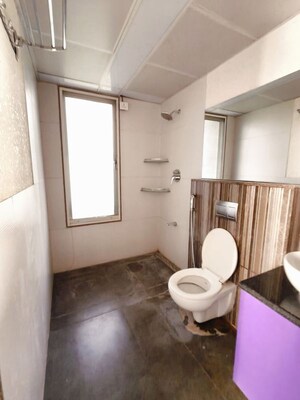 Bathroom in 3 BHK Apartment at Kumar Princetown Royal, Undri – for Rent