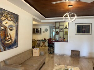Living Room in 4 BHK Apartment at Aratt Aeris Residences, Indiranagar – for Rent