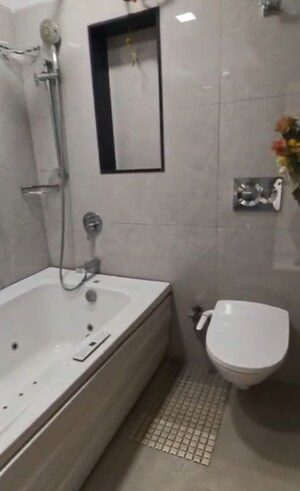 Bathroom in 3 BHK Apartment at Bhanu Apartment, Juhu – for Rent