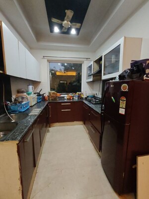 Kitchen in 3 BHK Builder Floor at Sushant Lok I – for Rent