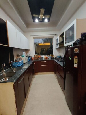 Kitchen in 3 BHK Builder Floor at Sushant Lok I – for Rent