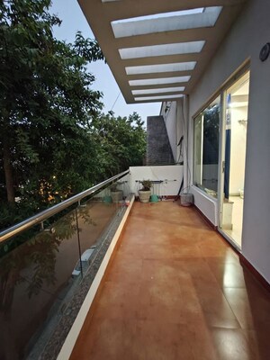 Balcony in 3 BHK Builder Floor at Sushant Lok I – for Rent