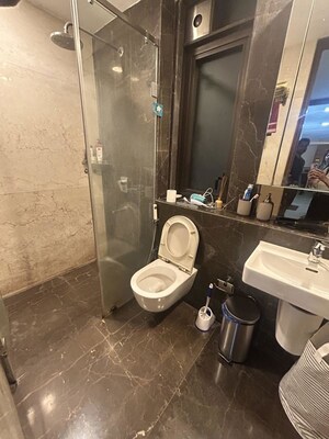 Bathroom in 2 BHK Apartment at Lodha The Park, Worli – for Rent