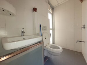 Bathroom in 1.5 BHK Apartment at Godrej Emerald, Ghodbunder Road – for Rent