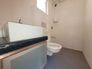 Bathroom in 1.5 BHK Apartment at Godrej Emerald, Ghodbunder Road – for Rent