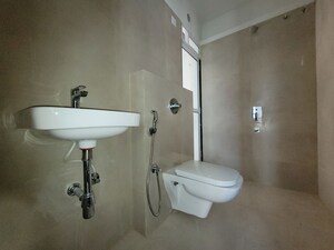 Bathroom in 2 BHK Apartment at Puranik City Reserva, Ghodbunder Road – for Rent