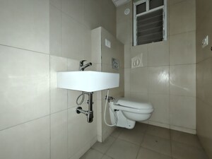 Bathroom in 3 BHK Apartment at Godrej Emerald, Ghodbunder Road – for Rent