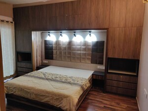 Bedroom in 3.5 BHK Apartment at L&T Raintree Boulevard, Hebbal – for Rent
