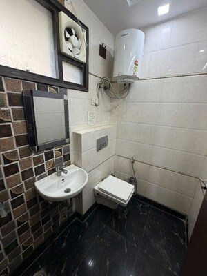 Bathroom in 2 BHK Builder Floor at Paschim Vihar – for Rent