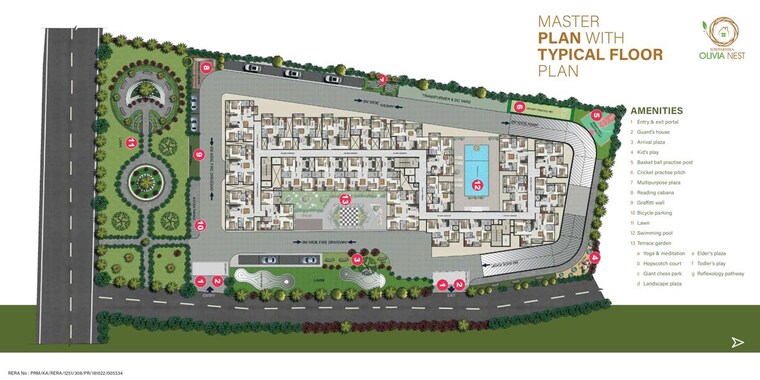 Master Plan, sowparnika-olivia-nest 2 Bedroom 1010 Sq.Ft. Apartment In Sarjapur Bangalore 10453209