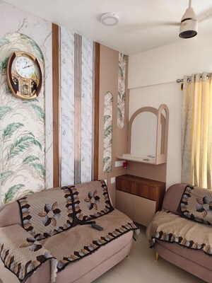 Living Room in 2 BHK Apartment at Lodha Upper Thane, Anjur – for Rent