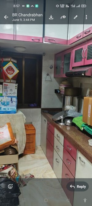 Kitchen in 1 RK Apartment at Neminath CHS Dadar West, Dadar West – for Rent