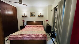 Bedroom in 3 BHK Builder Floor at Kalkaji – for Rent