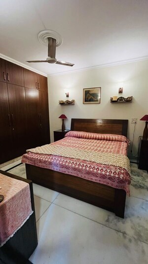 Bedroom in 3 BHK Builder Floor at Kalkaji – for Rent