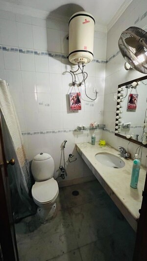 Bathroom in 3 BHK Builder Floor at Kalkaji – for Rent