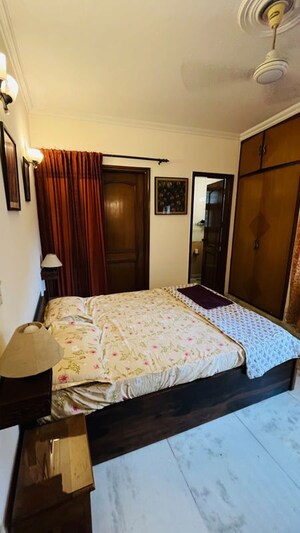 Bedroom in 3 BHK Builder Floor at Kalkaji – for Rent