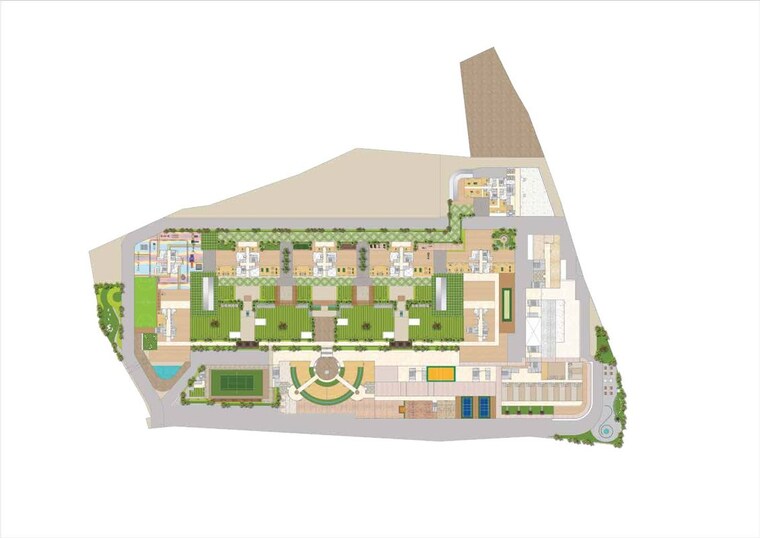 Master Plan, paradise-sai-world-dreams 1 Bedroom 450 Sq.Ft. Apartment In Dombivli East Thane 10459132