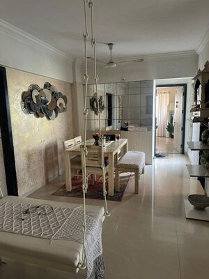 Living Room in 3 BHK Apartment at Bandra West – for Rent
