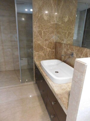 Bathroom in 4 BHK Builder Floor at Panchsheel Park – for Rent