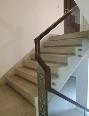 Staircase in 4 BHK Builder Floor at Panchsheel Park – for Rent