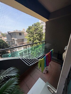 Balcony in 3 BHK Apartment at Bandra West – for Rent