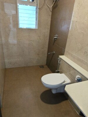 Bathroom in 3 BHK Apartment at Monaliza Apartment, Juhu – for Rent