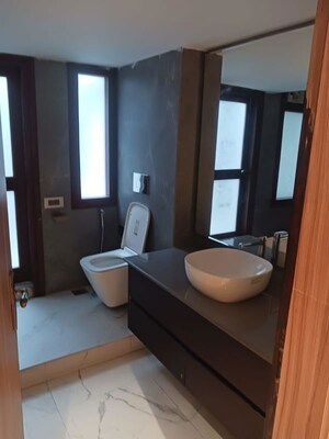 Bathroom in 4 BHK Builder Floor at Panchsheel Park – for Rent
