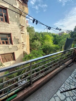 Balcony in 1 RK Builder Floor at Malviya Nagar – for Rent