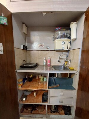 Kitchen in 1 RK Builder Floor at Malviya Nagar – for Rent