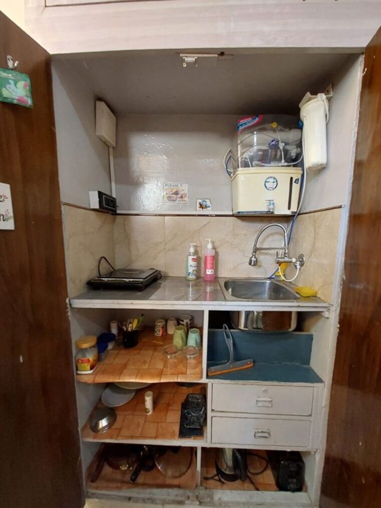 Kitchen, malviya nagar 1 RK 400 Sq.Ft. Builder Floor In Malviya Nagar Delhi 10459268