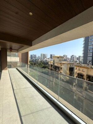 Balcony in 3.5 BHK Apartment at Kalpataru Solitaire, Juhu – for Rent