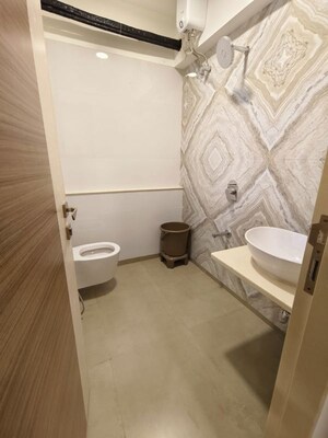 Bathroom in 2 BHK Apartment at Marathon Monte South, Byculla West – for Rent
