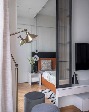 Bathroom in 2 BHK Apartment at Indiabulls Blu, Worli – for Rent