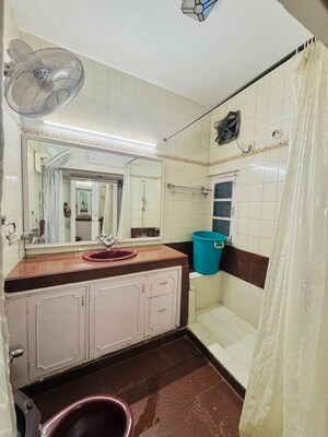 Bathroom in 3 BHK Builder Floor at Gautam Nagar – for Rent