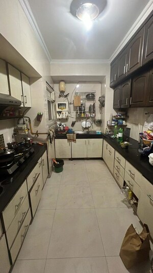 Kitchen in 3 BHK Apartment at Mahesh Apartments, Vasundhara Enclave – for Sale
