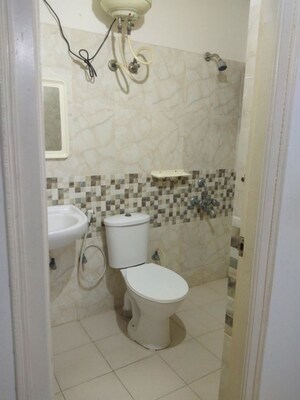 Bathroom in 3 BHK Apartment at Sonestaa I Woods, Bellandur – for Rent