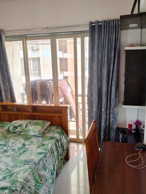 Master Bedroom in 2 BHK Apartment at DB Parkwoods, Kasarvadavali – for Rent