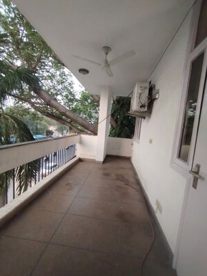 Balcony in 3 BHK Builder Floor at Malviya Nagar – for Rent