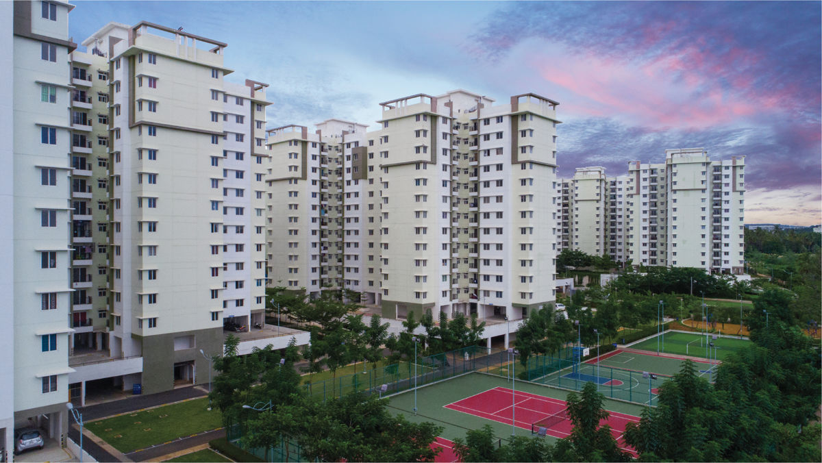 3 BHK + Pooja Room,Servant Room,Study Room 1082 Sq.Ft. Apartment in Provident Sunworth