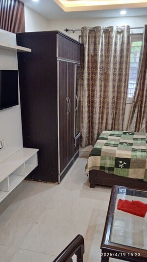 Living Room in 1 BHK Builder Floor at Minarch Tower, Sector 44 – for Rent
